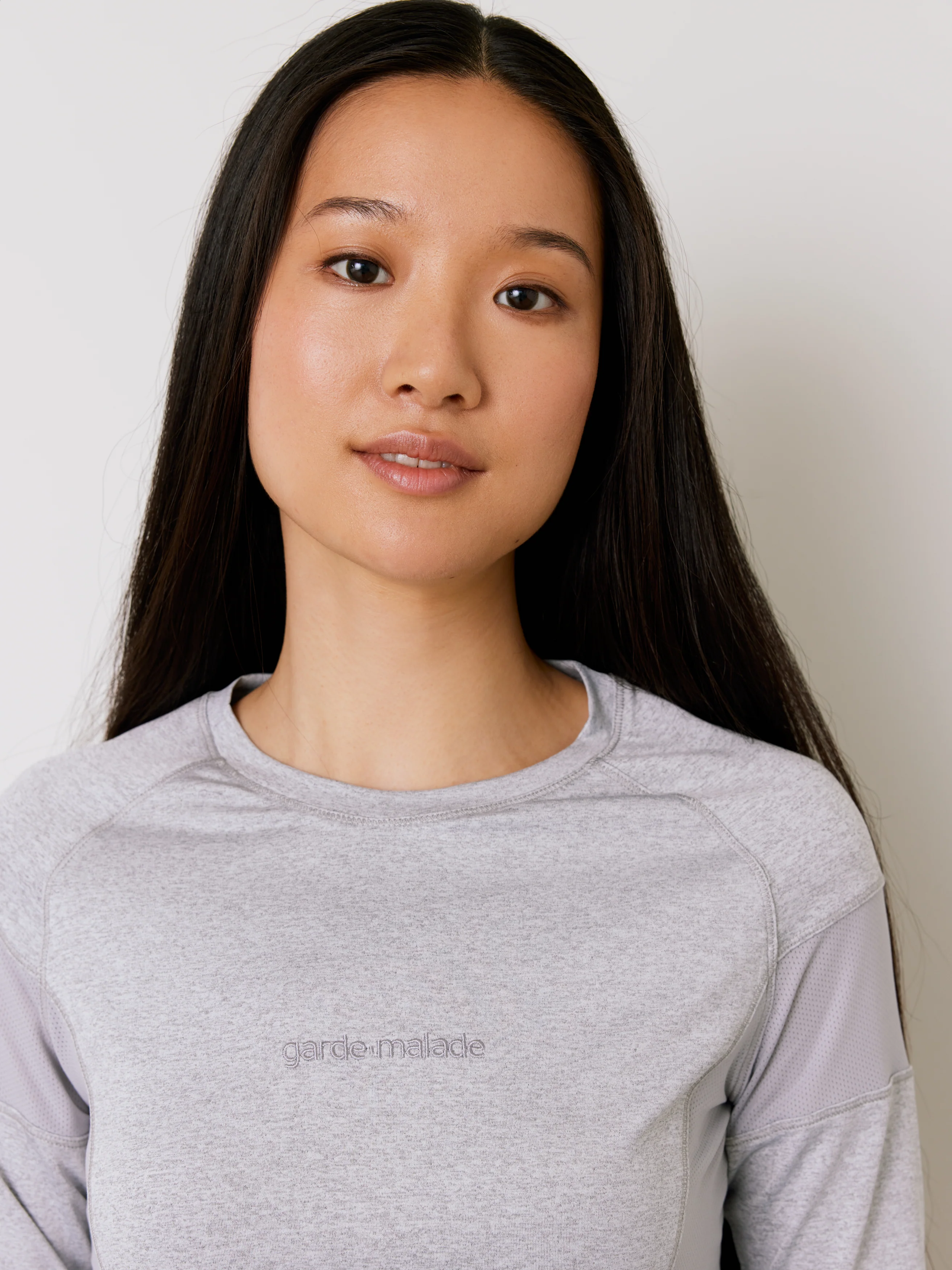 Women High-Performance Underscrub - Heather Grey - Long Sleeves - Image 3