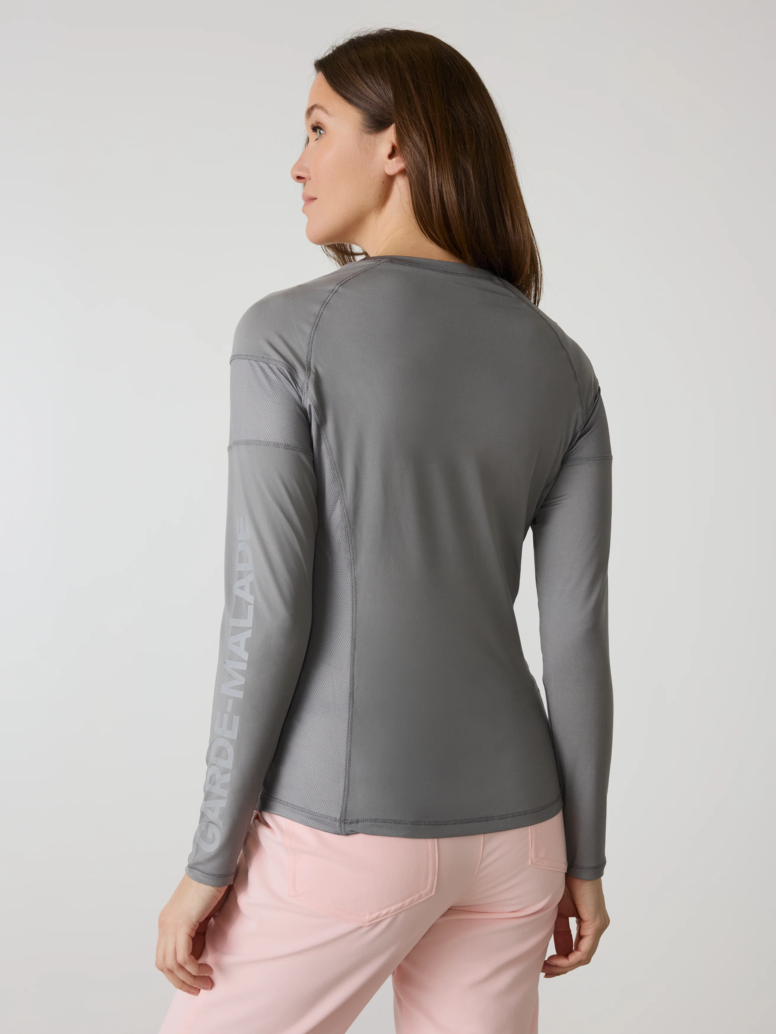 Women High-Performance Underscrub - Grey Garde-Malade - Long Sleeves - Image 3