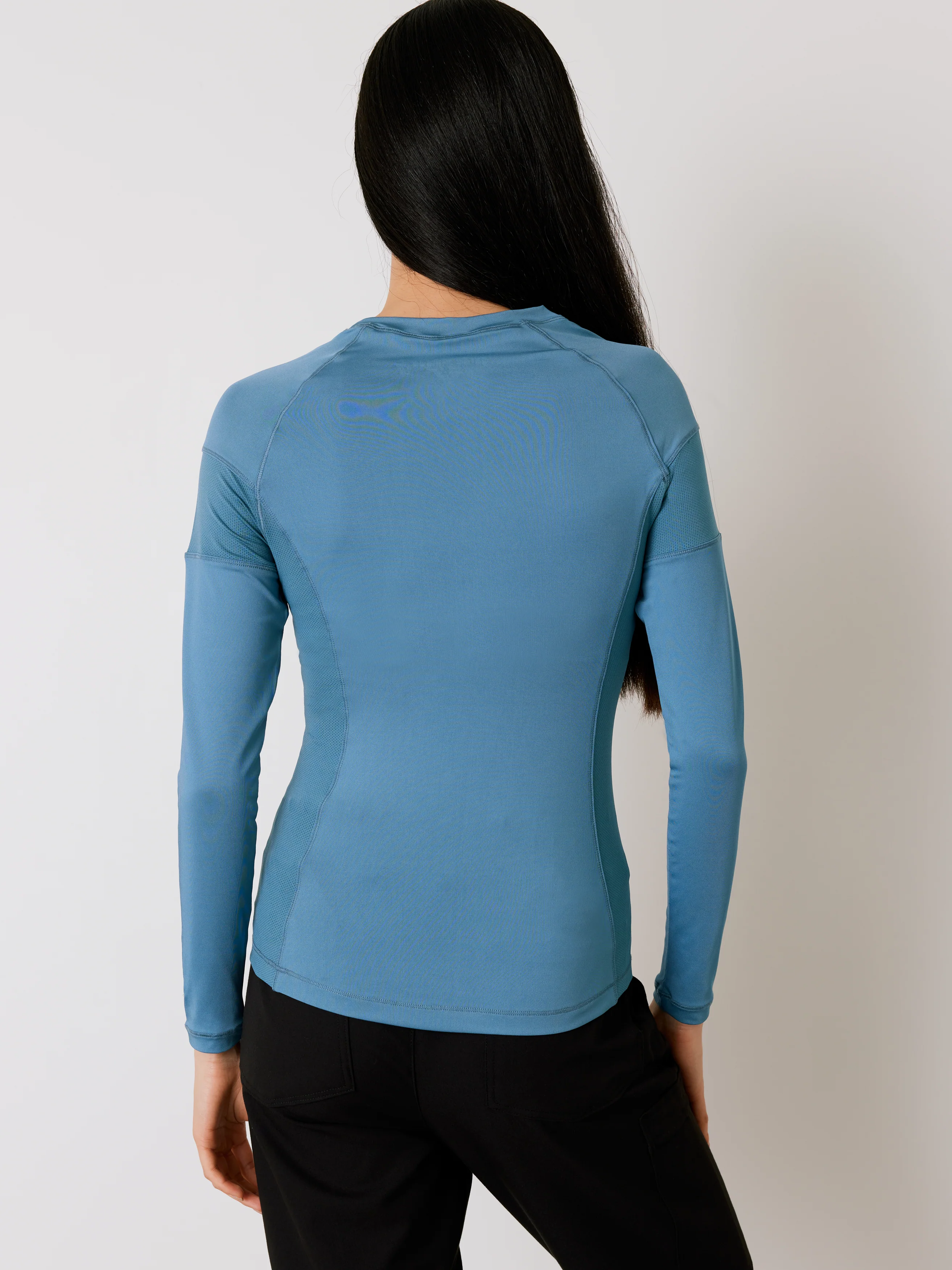 Women High-Performance Underscrub - Ocean Grey - Long Sleeves - Final Sale - Image 5