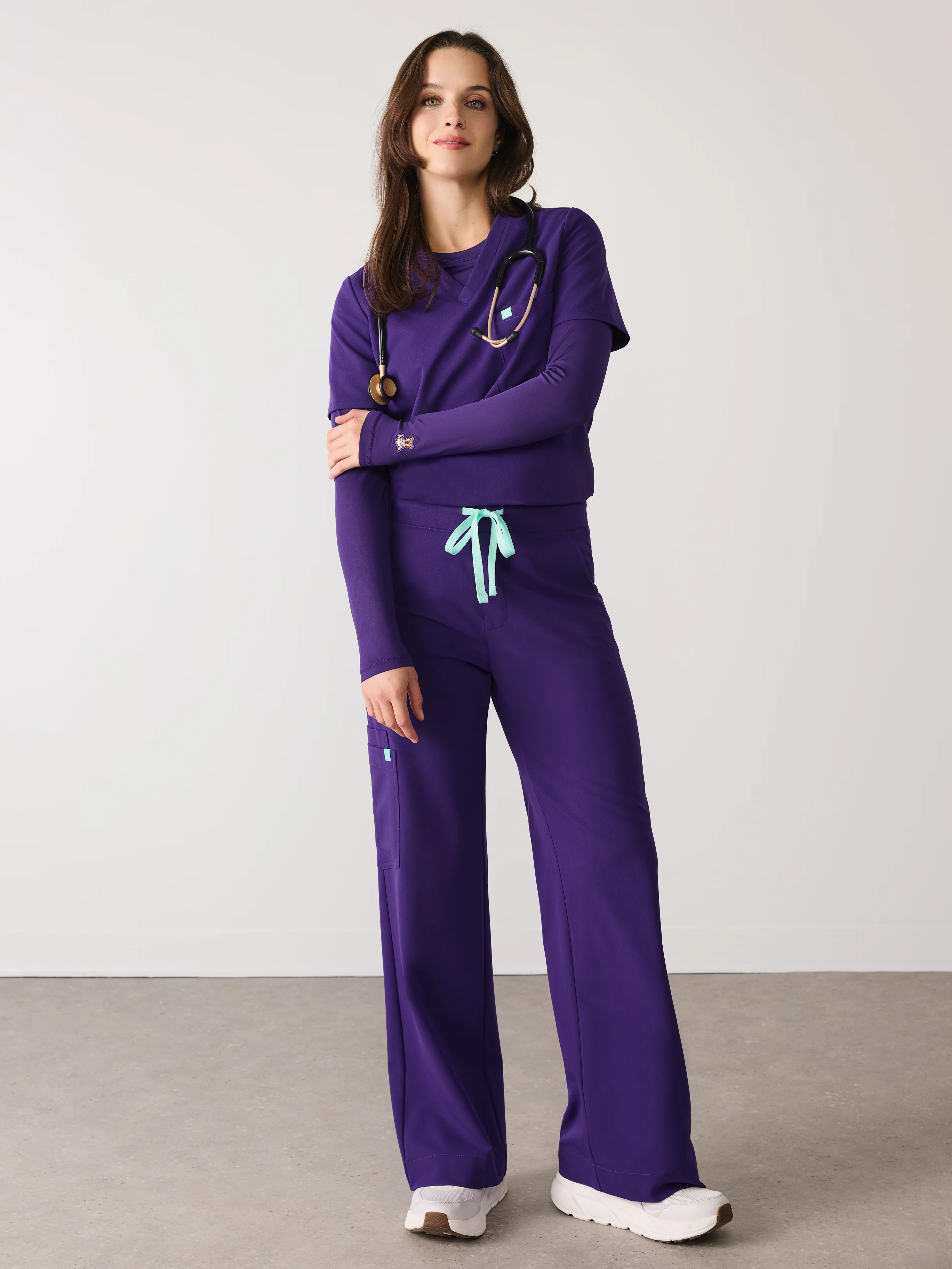 Women High-Performance Underscrub - Midnight Velvet - Long Sleeves - Image 4