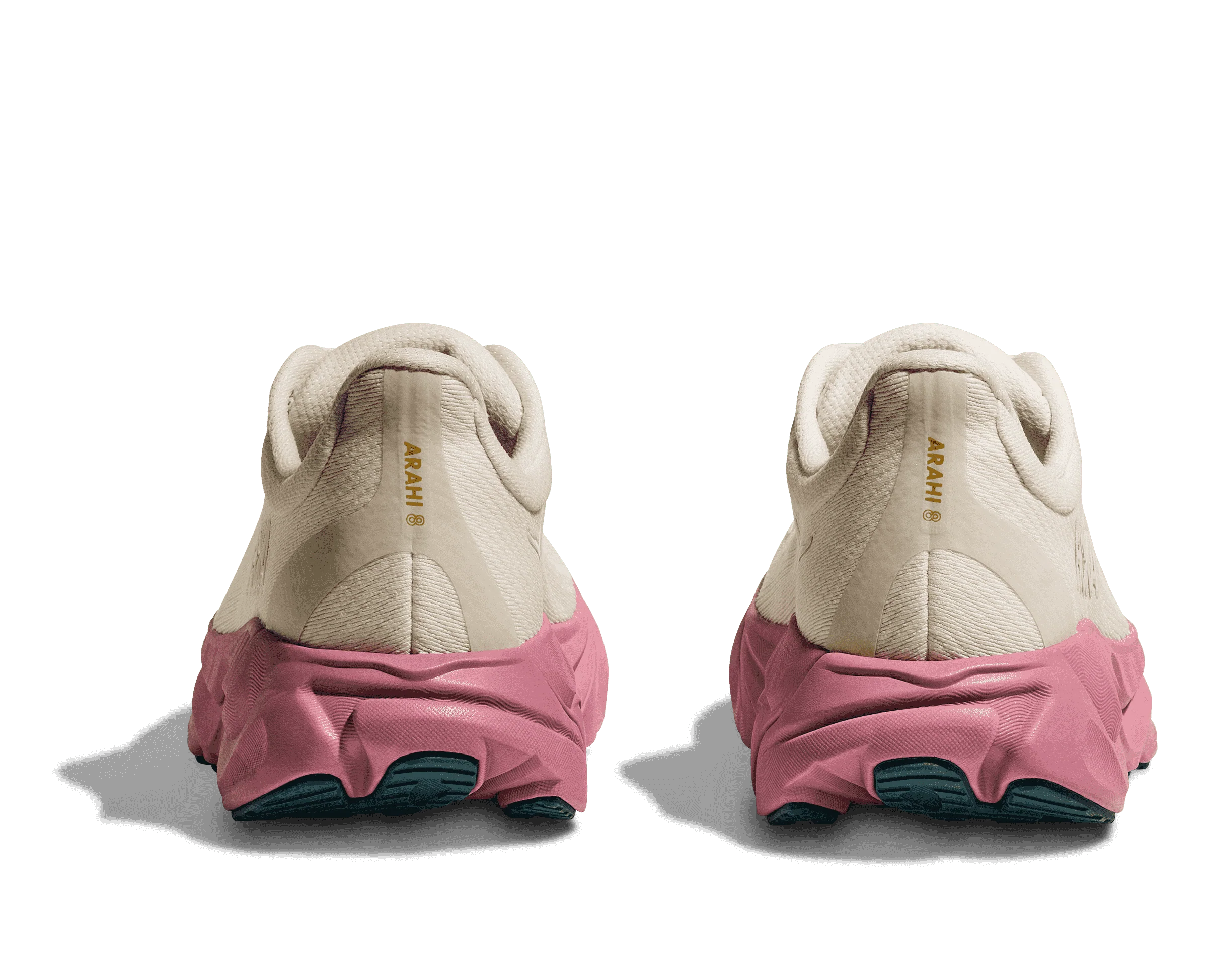 Women's Hoka Arahi 8 Alabaster / Lingonberry - Image 3