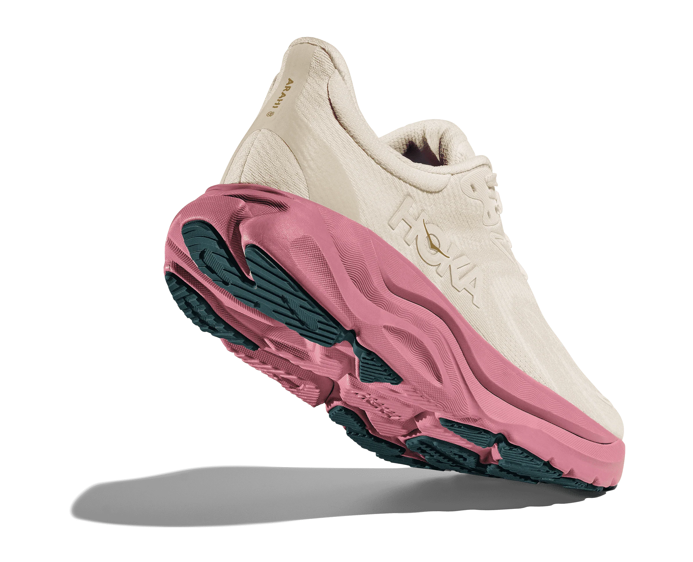 Women's Hoka Arahi 8 Alabaster / Lingonberry - Image 4