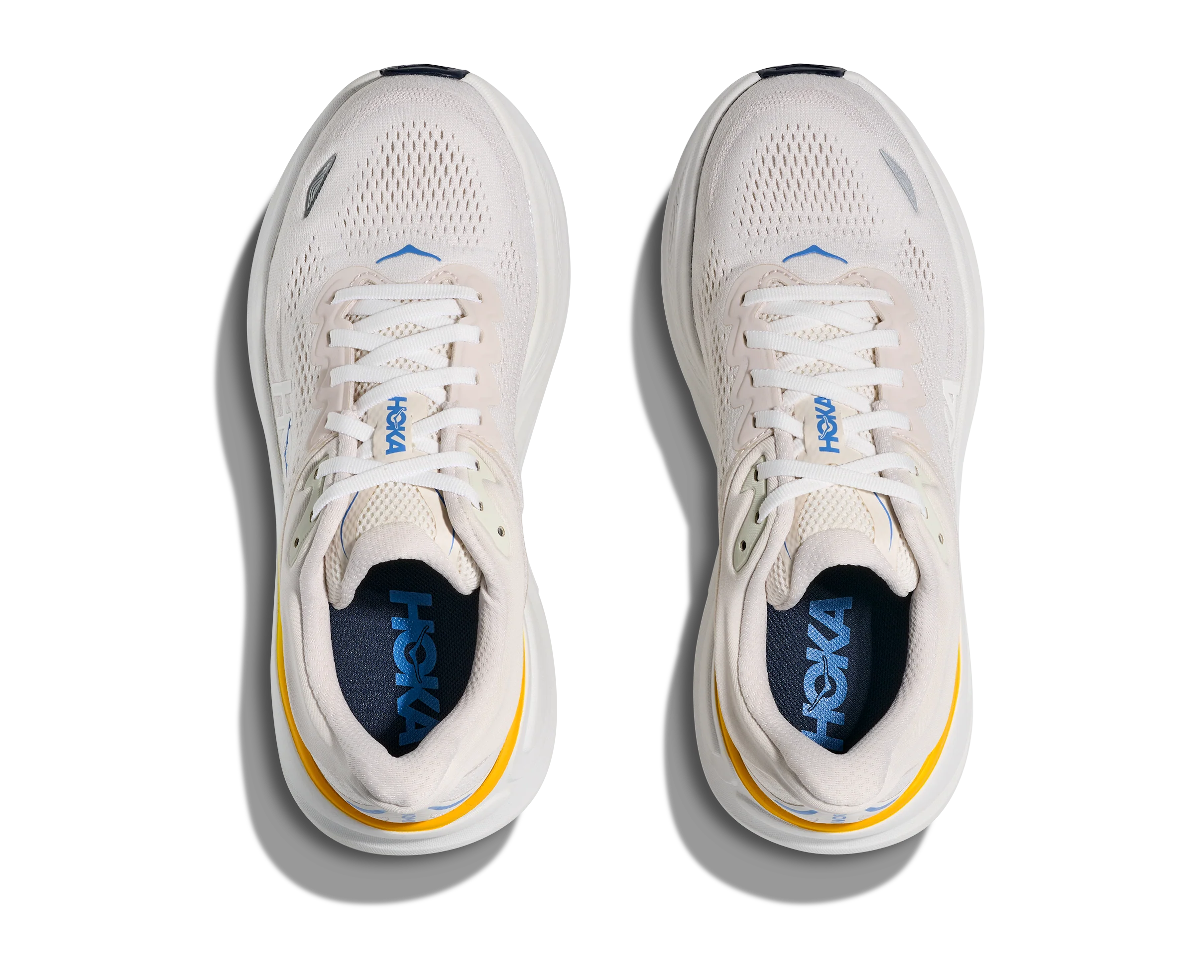 Women's Hoka Bondi 9 White / Grout - Image 2