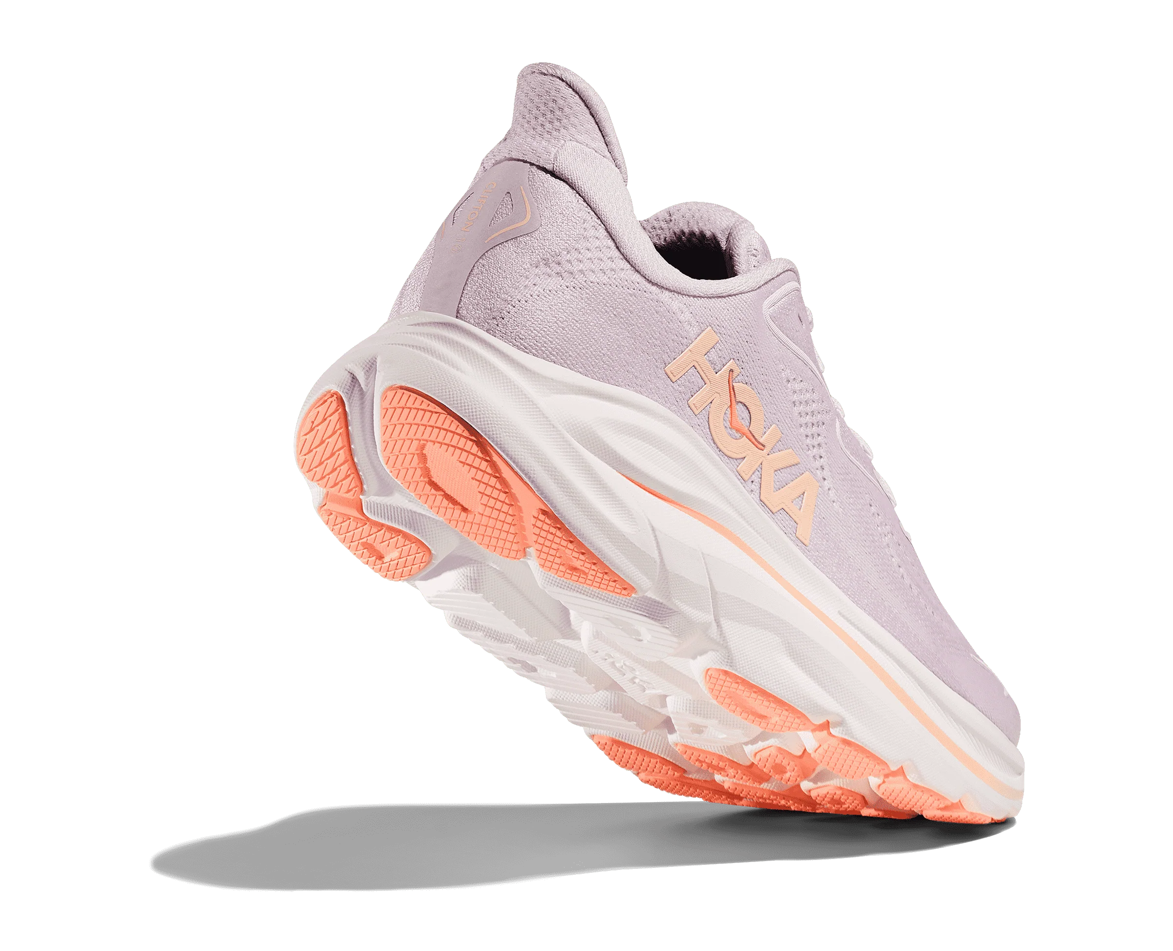 Women's Hoka Clifton 10 Lilac Cream / Tangerine Glow - Final Sale - Image 3