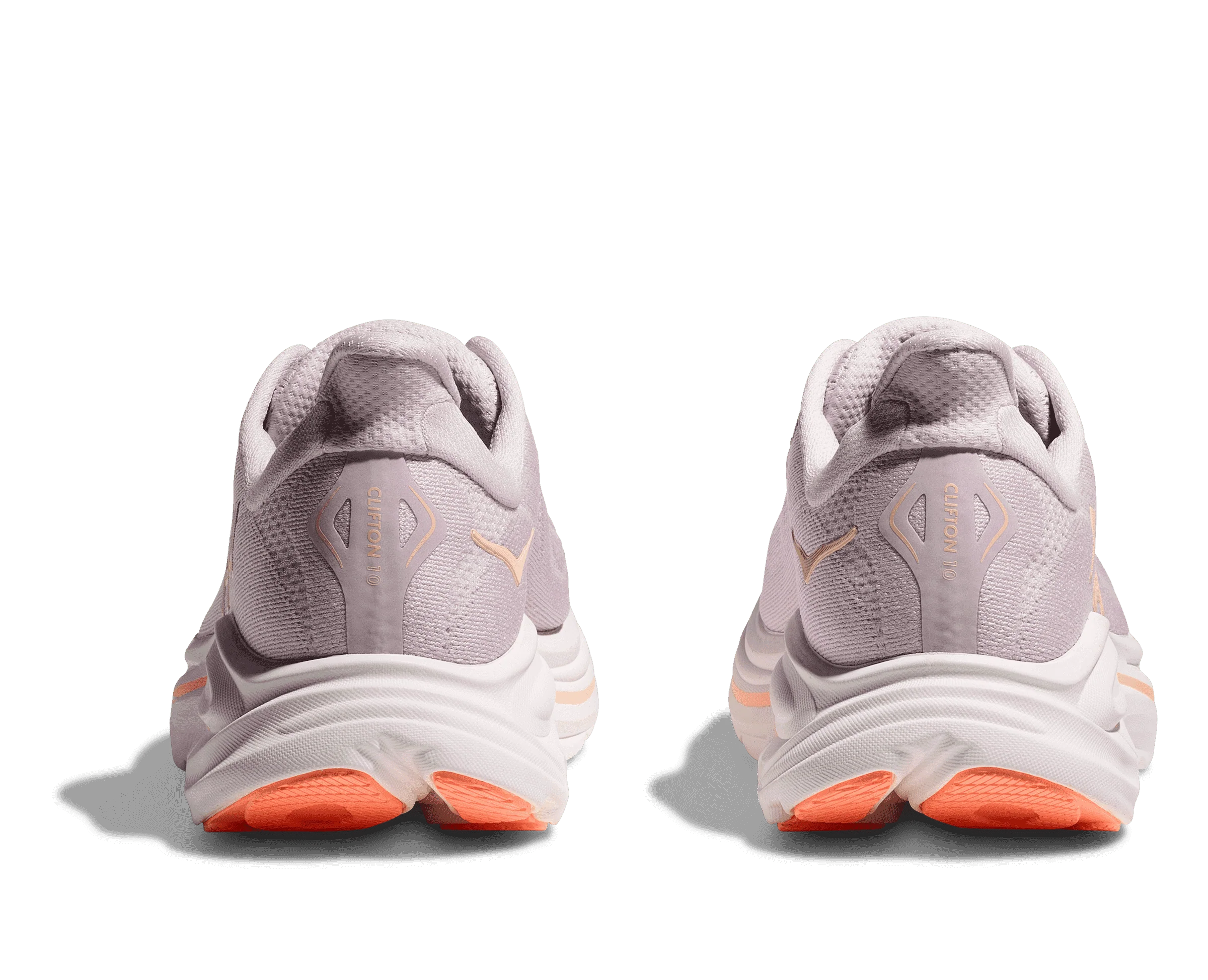 Women's Hoka Clifton 10 Lilac Cream / Tangerine Glow - Final Sale - Image 4