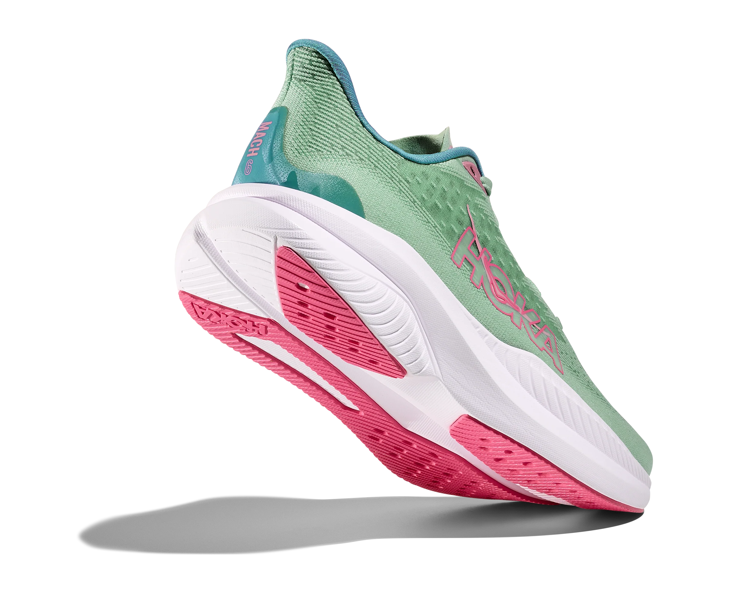 Women's Hoka Mach 6 Jadeite / Alpine Blue - Final Sale - Image 3
