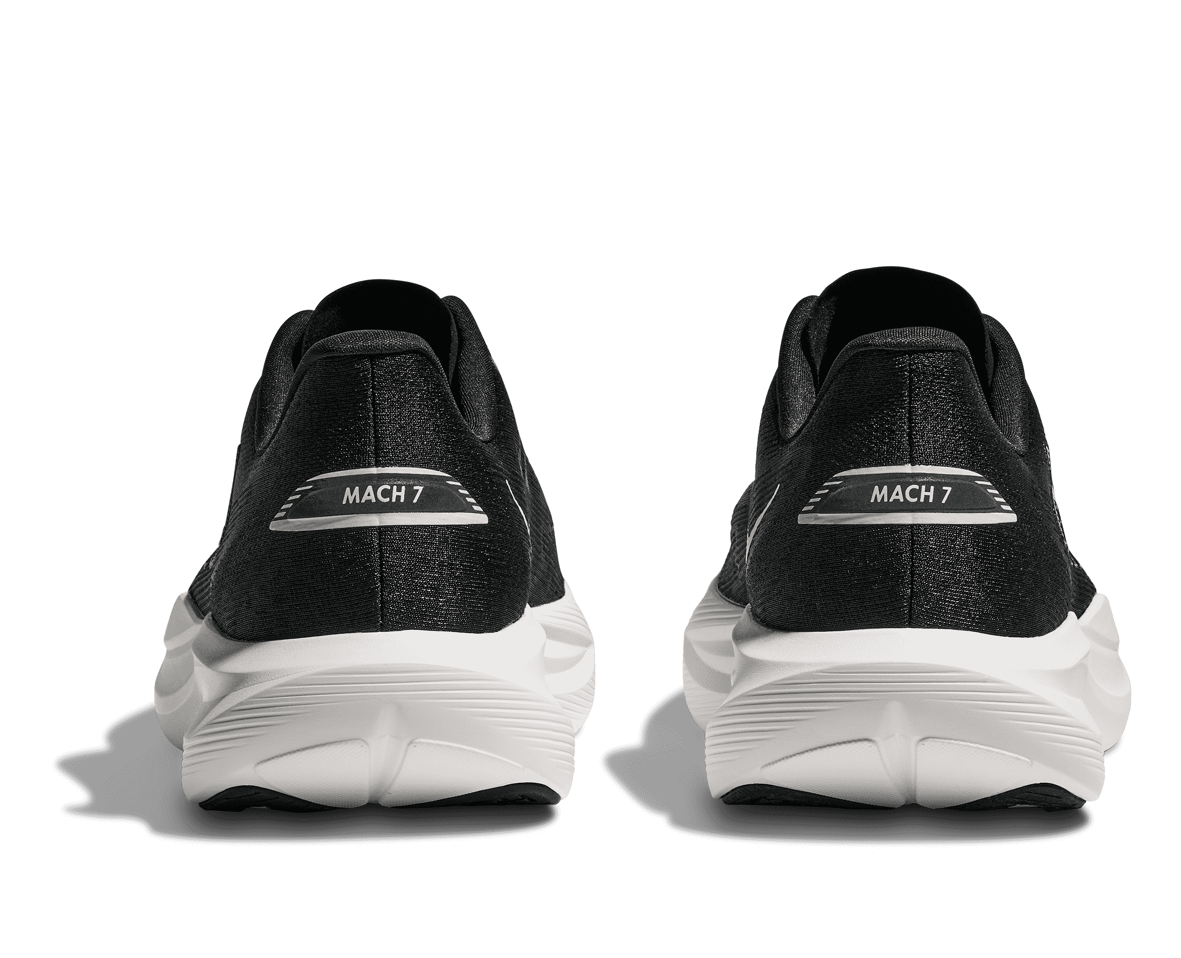 Women's Hoka Mach 7 Black / White - Image 4