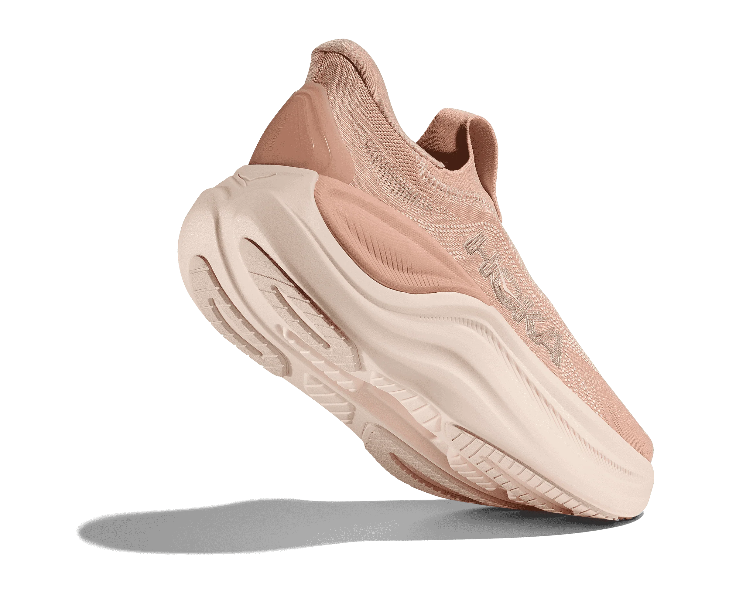 Women's Hoka Skyward Laceless Rose Latte / Rose Cream - Image 4