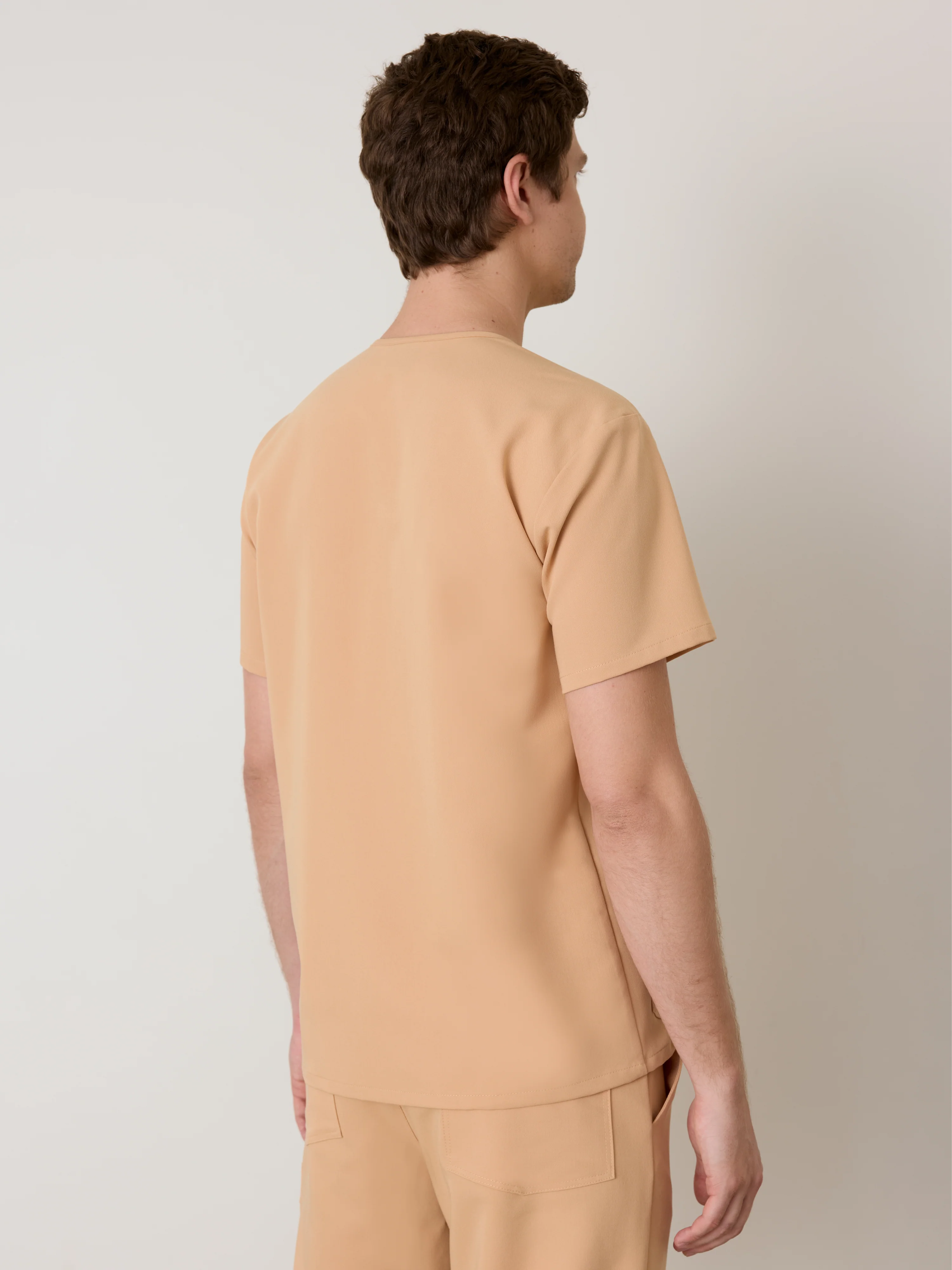 ZACK RE-GARDE™ - SPICED EARTH - Three Pockets Men's Scrub Top - SILVADUR™ - Final Sale - Image 3